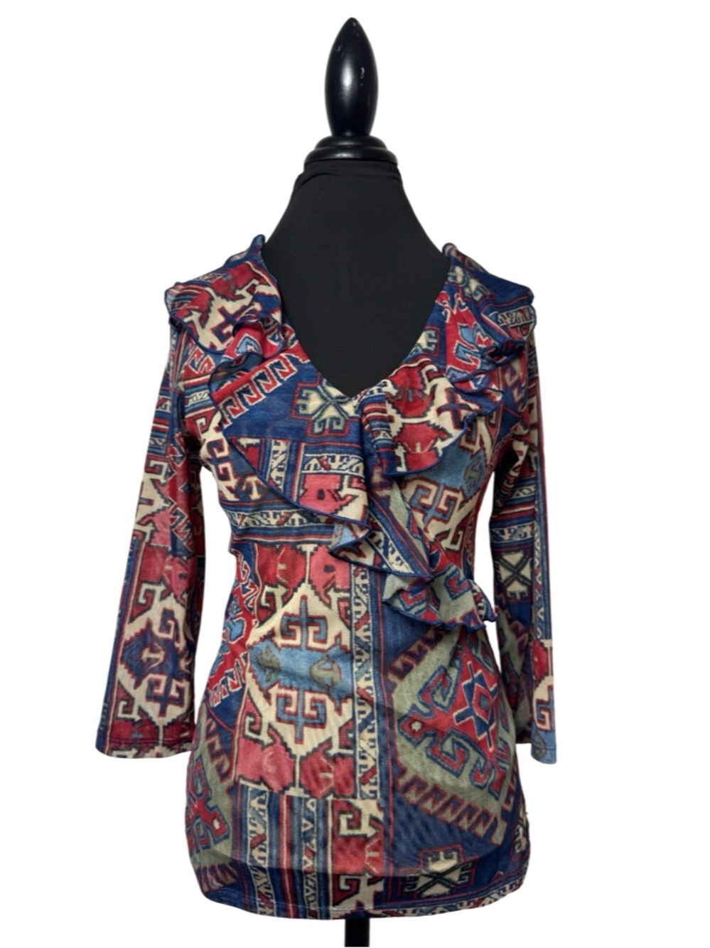 Chaps Southwestern Blouse